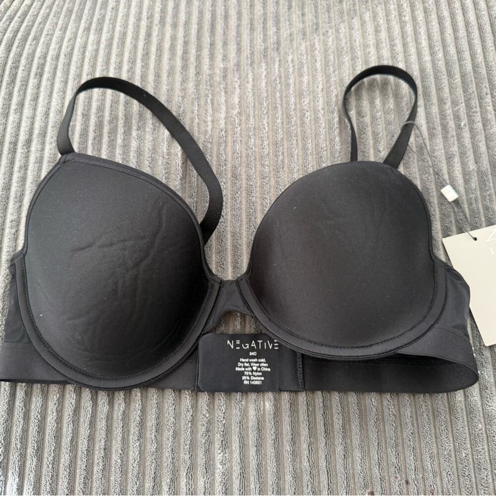 NWT Negative Black Bra 34C